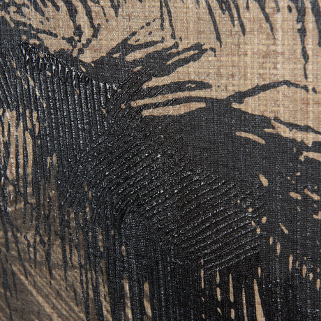 Palm Shadow I by Mercana Studio a Hand Embellished Textured Canvas by Mercana at Eve Furniture