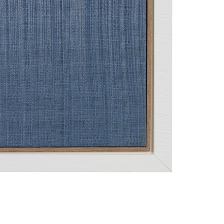 Palm Shadow II (Blue) by Mercana Studio Hand-Embellished Textured Framed Canvas Artwork by Mercana at Eve Furniture