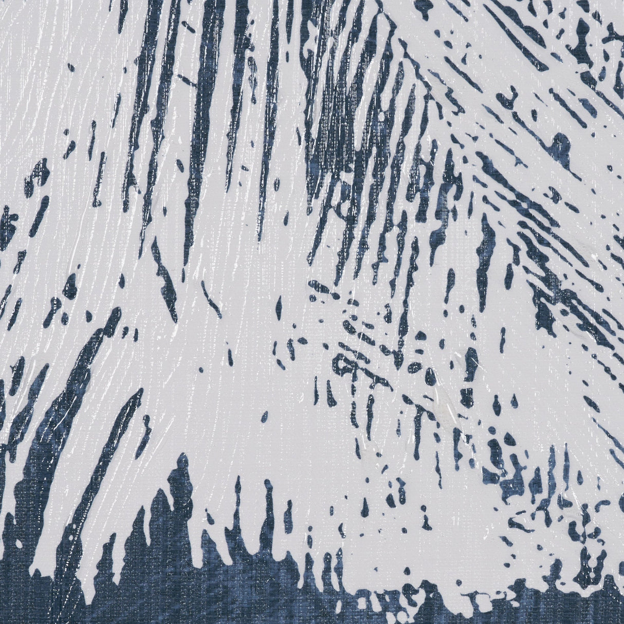 Palm Shadow II (Blue) by Mercana Studio Hand-Embellished Textured Framed Canvas Artwork by Mercana at Eve Furniture