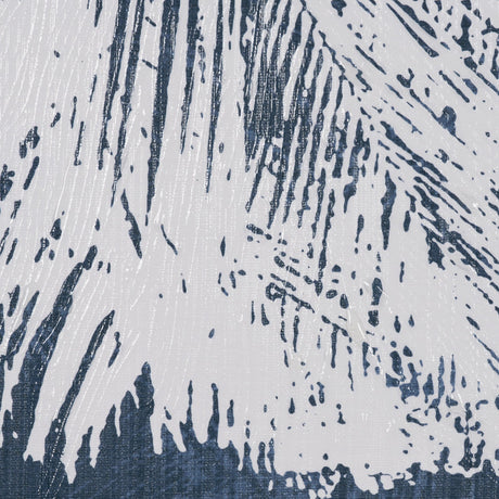 Palm Shadow II (Blue) by Mercana Studio Hand-Embellished Textured Framed Canvas Artwork by Mercana at Eve Furniture