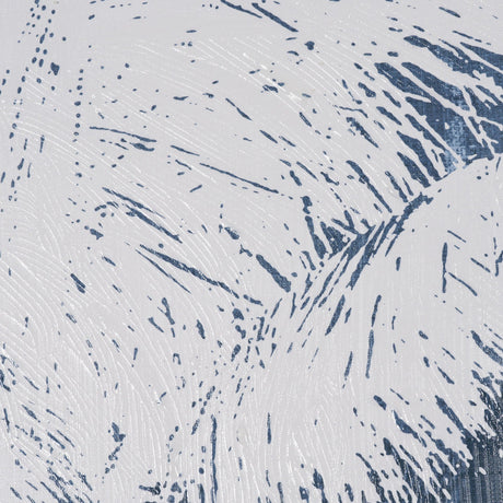 Palm Shadow II (Blue) by Mercana Studio Hand-Embellished Textured Framed Canvas Artwork by Mercana at Eve Furniture