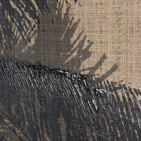Palm Shadow II by Mercana Studio a Hand Embellished Textured Canvas by Mercana at Eve Furniture