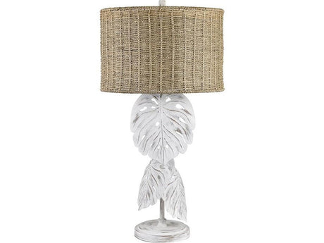 Palm Shores White/Tan Table Lamp (Set of 2) by Crestview at Eve Furniture