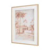 Palm Spring I by Mercana Studio Hand-Embellished Framed Artwork Matted under Glass by Mercana at Eve Furniture