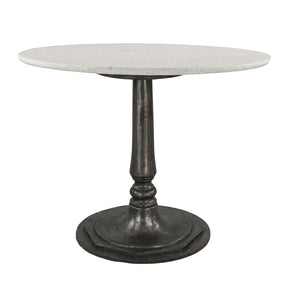 Palm Springs 48" Gathering Table with White Marble and Cafe Base by Home Trends & Design at Eve Furniture