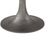 Palm Springs 48" Round Dining Table with Brown Lajaria Marble and Silver Base by Home Trends & Design at Eve Furniture
