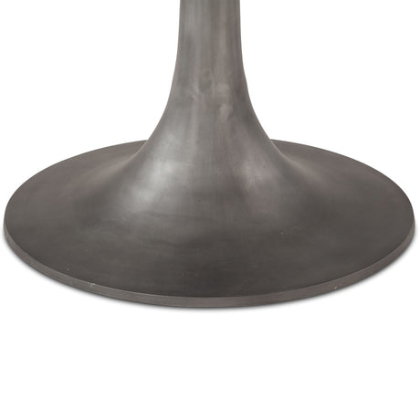 Palm Springs 48" Round Dining Table with Brown Lajaria Marble and Silver Base by Home Trends & Design at Eve Furniture