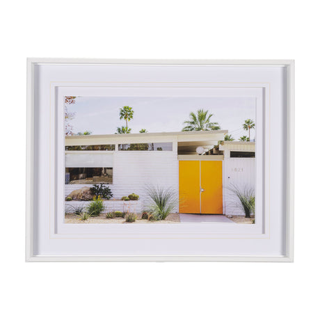 Palm Springs Villa by Irene Suchocki Hand Embellished Framed Photo Art Print Matted under Glass by Mercana at Eve Furniture