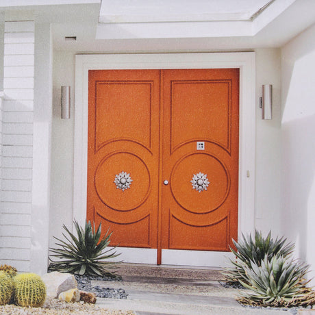 Palm Springs Villa Puerta Naranja Irene Suchocki Hand Embellished Framed Photo Art Print Matted unde by Mercana at Eve Furniture