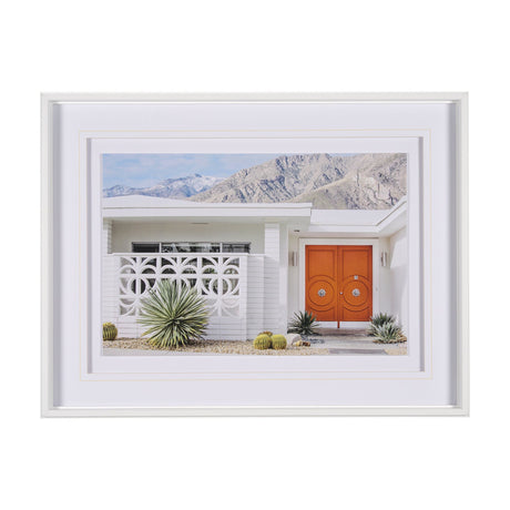 Palm Springs Villa Puerta Naranja Irene Suchocki Hand Embellished Framed Photo Art Print Matted unde by Mercana at Eve Furniture