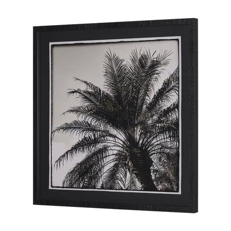 Palm Tree Sepia I by Debra Van Swearingen a Hand Embellished Framed Photo Art Print Matted under Gla by Mercana at Eve Furniture