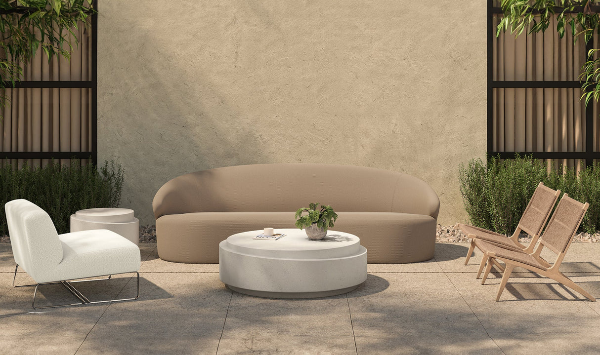 Palma Outdoor Lounge Chair Warm Brown by Moe's Home at Eve Furniture