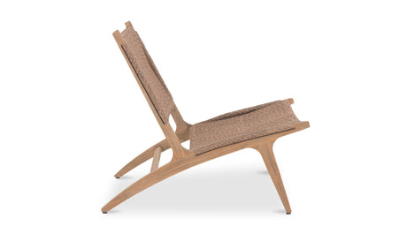 Palma Outdoor Lounge Chair Warm Brown by Moe's Home at Eve Furniture
