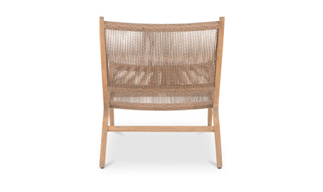 Palma Outdoor Lounge Chair Warm Brown by Moe's Home at Eve Furniture