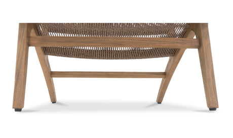 Palma Outdoor Lounge Chair Warm Brown by Moe's Home at Eve Furniture