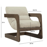 Palma Textured Weave Accent Chair by TOV Furniture at Eve Furniture