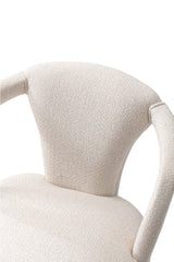 Palmer Dining Armchair in Ivory by Manhattan Comfort at Eve Furniture