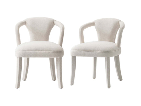 Palmer Dining Armchair in Ivory (set of 2) by Manhattan Comfort at Eve Furniture