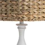 Palmer White/Natural Candlestick Lamp (Set of 2) by Crestview at Eve Furniture