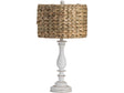 Palmer White/Natural Candlestick Lamp (Set of 2) by Crestview at Eve Furniture