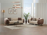 Palmera 3-pieces (Sofa & Loveseat & Chair) Livingroom Set in Cream by Furnia at Eve Furniture
