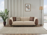 Palmera 3-pieces (Sofa & Loveseat & Chair) Livingroom Set in Cream by Furnia at Eve Furniture