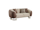 Palmera 3-pieces (Sofa & Loveseat & Chair) Livingroom Set in Cream by Furnia at Eve Furniture
