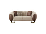 Palmera 3-pieces (Sofa & Loveseat & Chair) Livingroom Set in Cream by Furnia at Eve Furniture