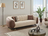 Palmera Cream Stationary Sofa by Furnia at Eve Furniture