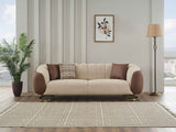 Palmera Cream Stationary Sofa by Furnia at Eve Furniture