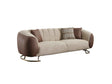 Palmera Cream Stationary Sofa by Furnia at Eve Furniture