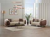 Palmera Stationary Loveseat Cream by Furnia at Eve Furniture