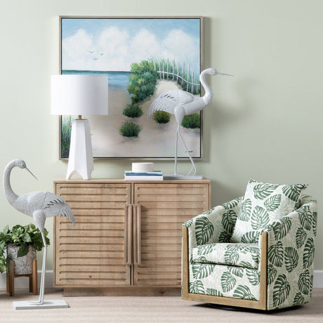 Palmetto Green/White Accent Chair by Crestview at Eve Furniture