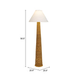 Palmia Natural Solar Floor Lamp by Zuomod at Eve Furniture