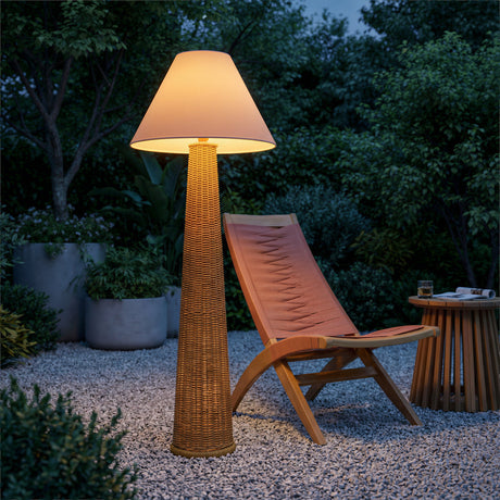 Palmia Natural Solar Floor Lamp by Zuomod at Eve Furniture