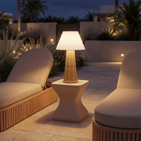 Palmia Natural Solar Table Lamp by Zuomod at Eve Furniture