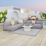 Palmier White Outdoor Coffee Table by Zuomod at Eve Furniture