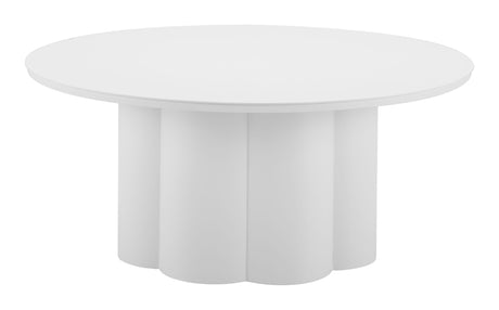 Palmier White Outdoor Coffee Table by Zuomod at Eve Furniture