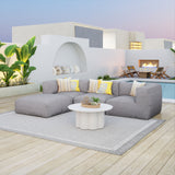Palmier White Outdoor Coffee Table by Zuomod at Eve Furniture