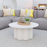 Palmier White Outdoor Coffee Table by Zuomod at Eve Furniture