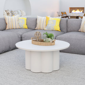 Palmier White Outdoor Coffee Table by Zuomod at Eve Furniture
