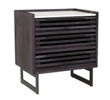 Paloma 3 Drawer Chest - Charcoal Grey by Moe's Home at Eve Furniture