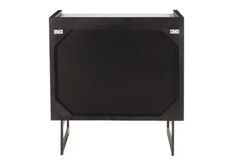 Paloma 3 Drawer Chest - Charcoal Grey by Moe's Home at Eve Furniture