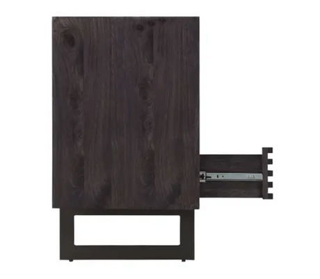 Paloma 3 Drawer Chest - Charcoal Grey by Moe's Home at Eve Furniture