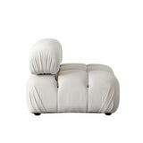 Paloma 3-Piece Light Cream Velvet Modular Sectional by Diamond Sofa at Eve Furniture