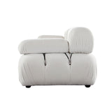 Paloma 3-Piece Light Cream Velvet Modular Sectional by Diamond Sofa at Eve Furniture