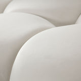 Paloma 3-Piece Light Cream Velvet Modular Sectional by Diamond Sofa at Eve Furniture
