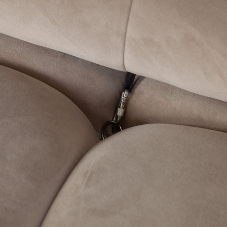 Paloma 3-Piece Mink Tan Velvet Modular Sectional by Diamond Sofa at Eve Furniture