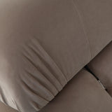Paloma 3-Piece Mink Tan Velvet Modular Sectional by Diamond Sofa at Eve Furniture