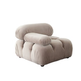 Paloma 3-Piece Mink Tan Velvet Modular Sectional by Diamond Sofa at Eve Furniture